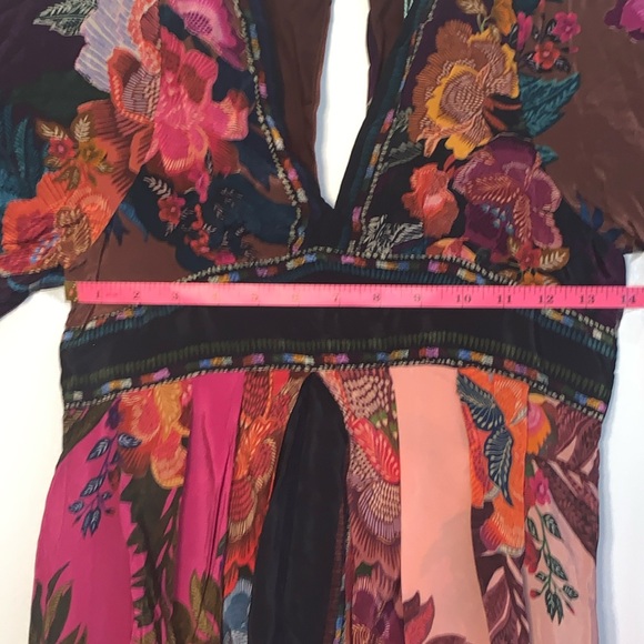 Farm Rio Flower Scarves Maxi Dress Small - Picture 13 of 13